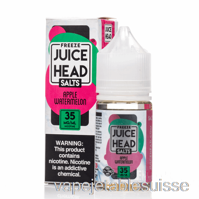 Vape Suisse Geler Pomme Pastèque - Jus De Sels De Tête - 30ml 50mg